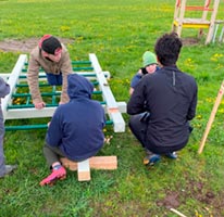 Construction de l'aire de jeu