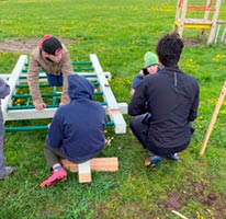 Construction de l'aire de jeu